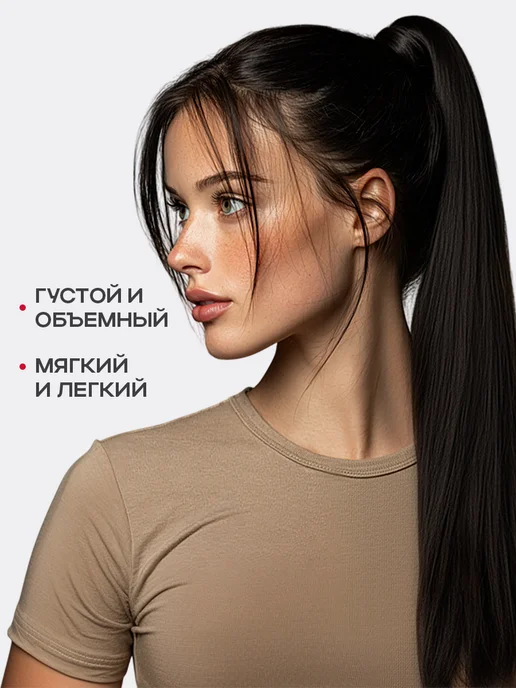Demure Шиньон накладной хвост на заколке, коричневый, фото 3