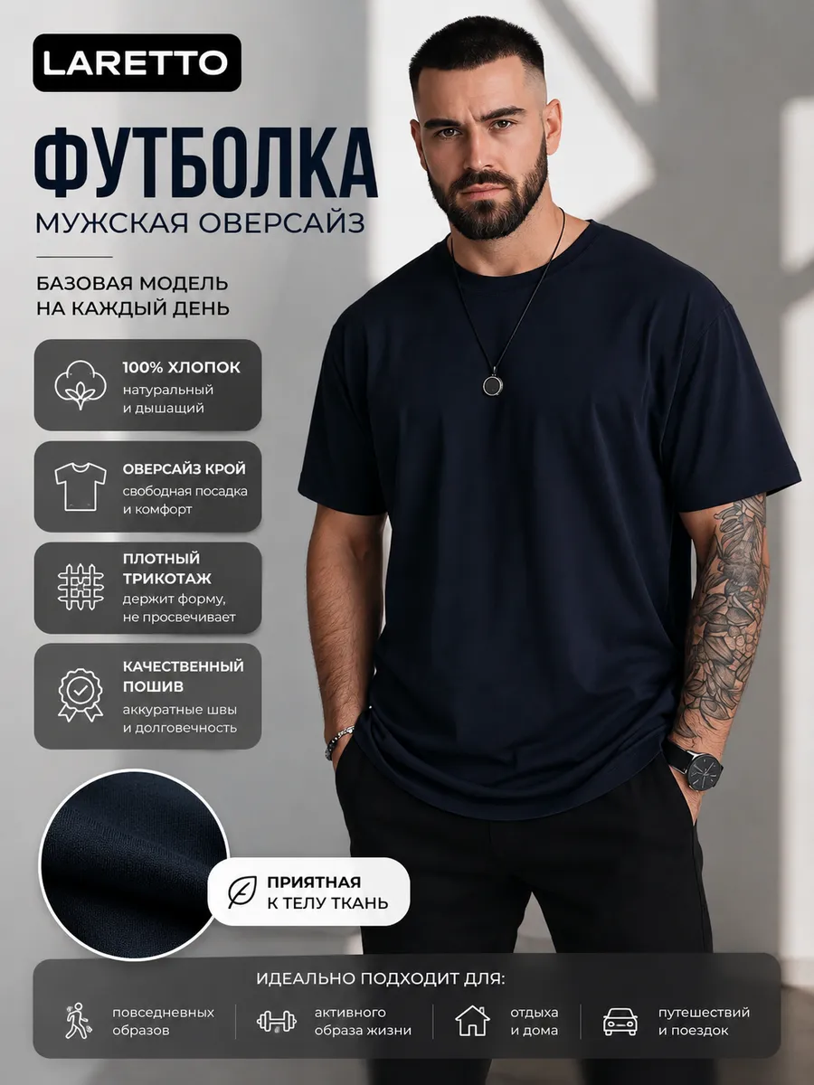 Футболка на весну базовая однотонная хлопок