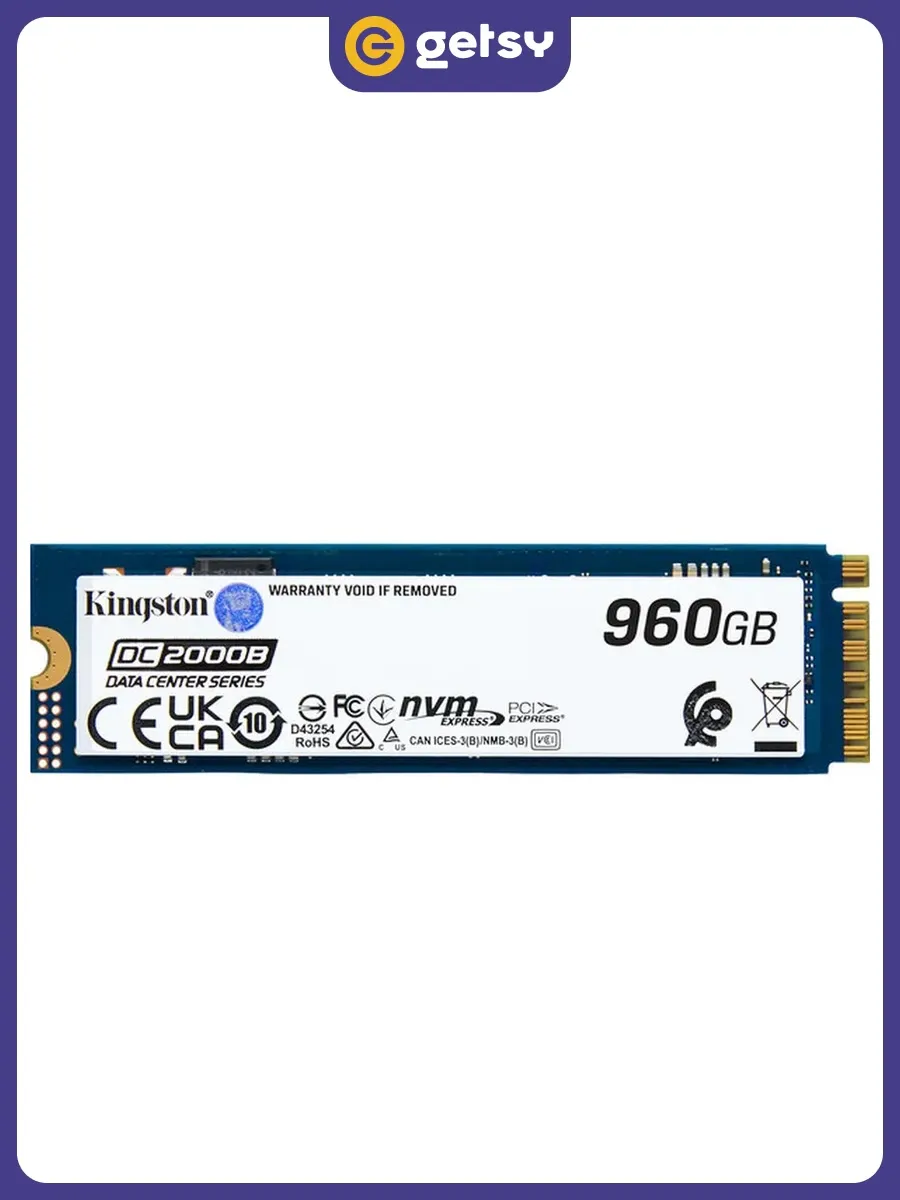 Kingston Внутренний SSD диск DC2000B, 960ГБ (SEDC2000BM8 960G)