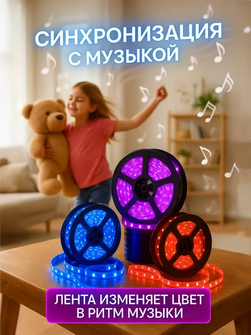 IQHOME Светодиодная лента 20 метров с пультом RGB LED, 20 м, фото 4