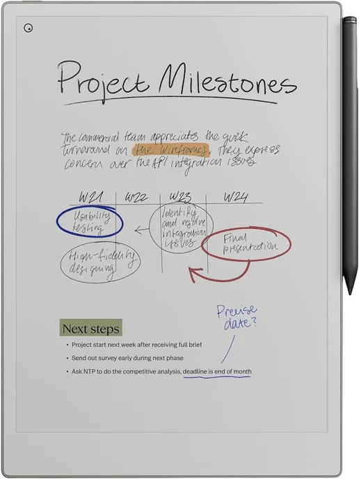 reMarkable Графический планшет Paper Pro 11.8 + Стилус Marker Plus, черный