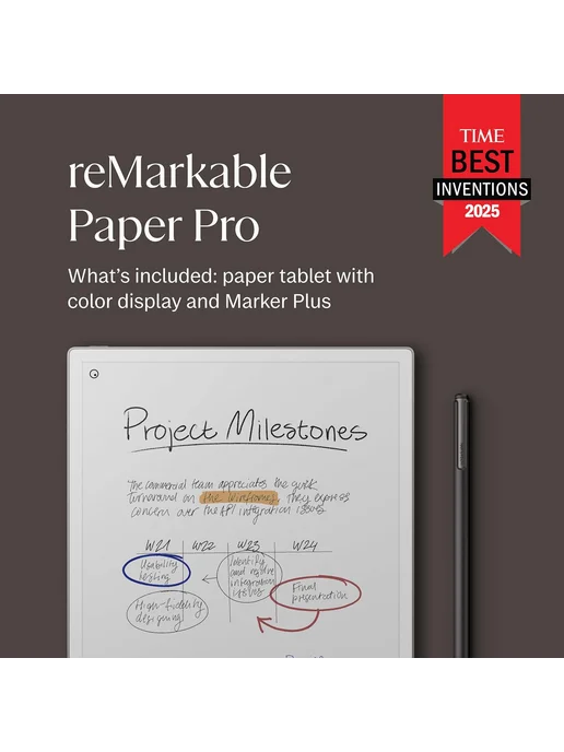 reMarkable Графический планшет Paper Pro 11.8 + Стилус Marker Plus, черный, фото 2