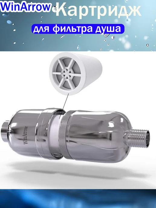 Сменный фильтрующий элемент фильтра для душа WA-750, белый, фото 6