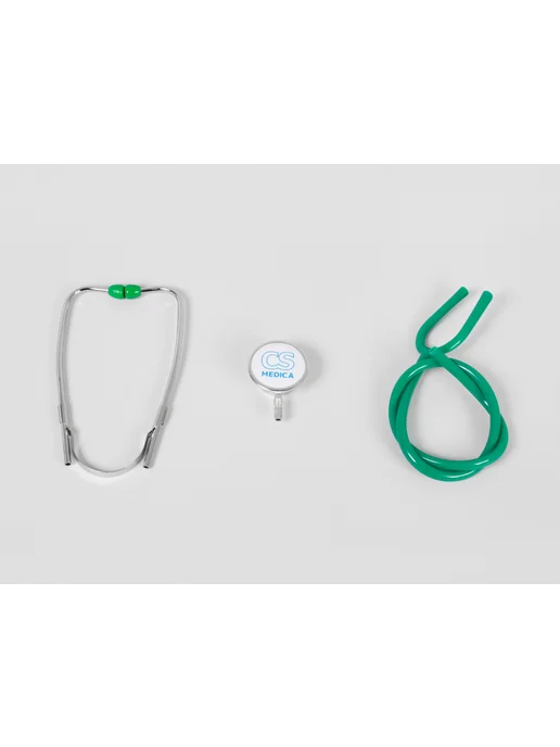 CS Medica Фонендоскоп Стетоскоп медицинский Фиолетовый CS-417, зеленый, фото 4