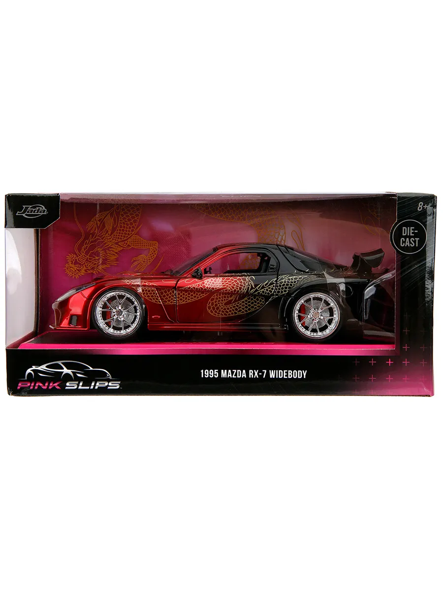 Модель Машинки 1:24 Pink Slips 1895 Mazda RX-7 Widebody
