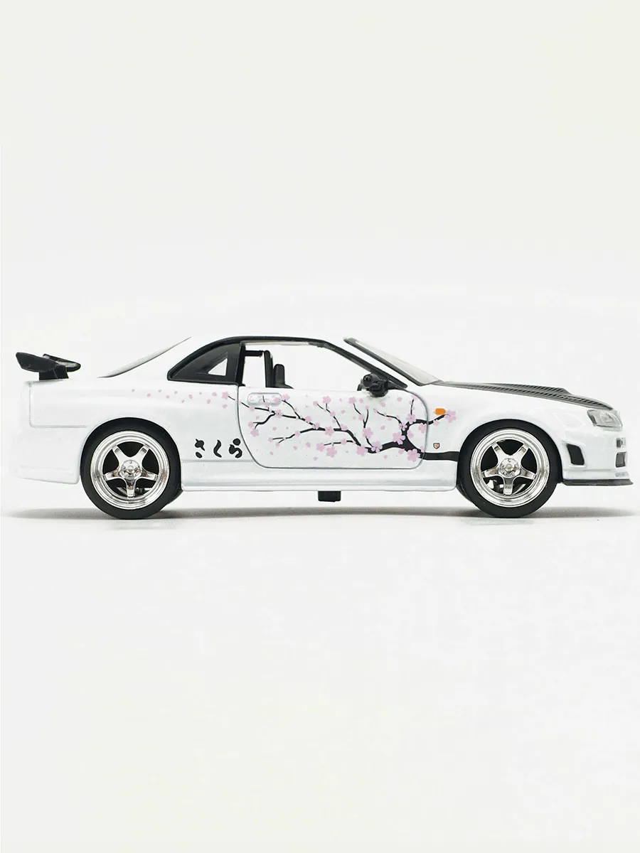 Машинка 1:32 Pink Slips 2002 Nissan Skyline GT-R R34 BNR34