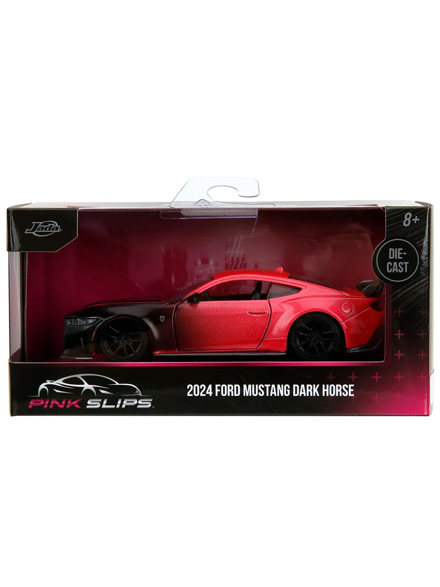 Модель Машинки 1:32 Pink Slips 2024 Ford Mustang Dark Horse