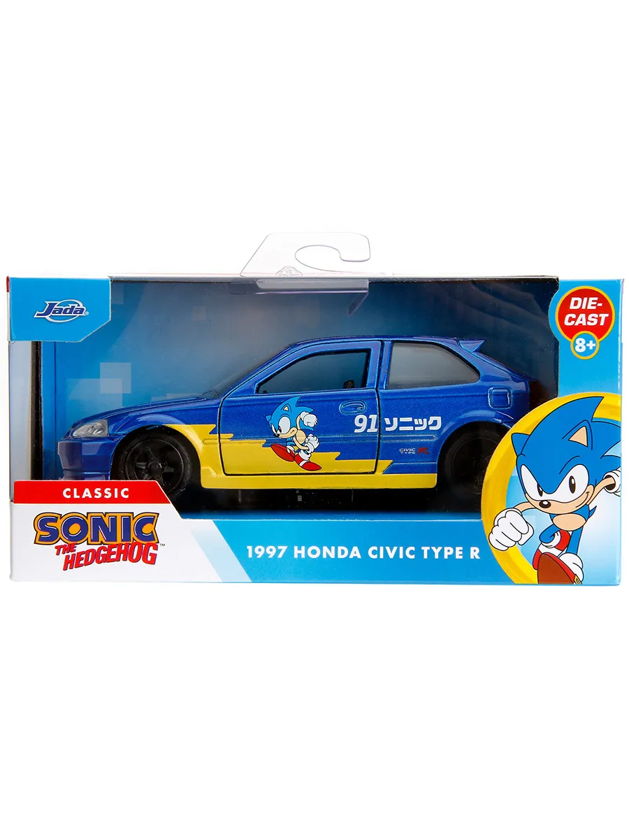 Машинка Hollywood Rides 1:32 Sonic 1997 Honda Civic Type-R
