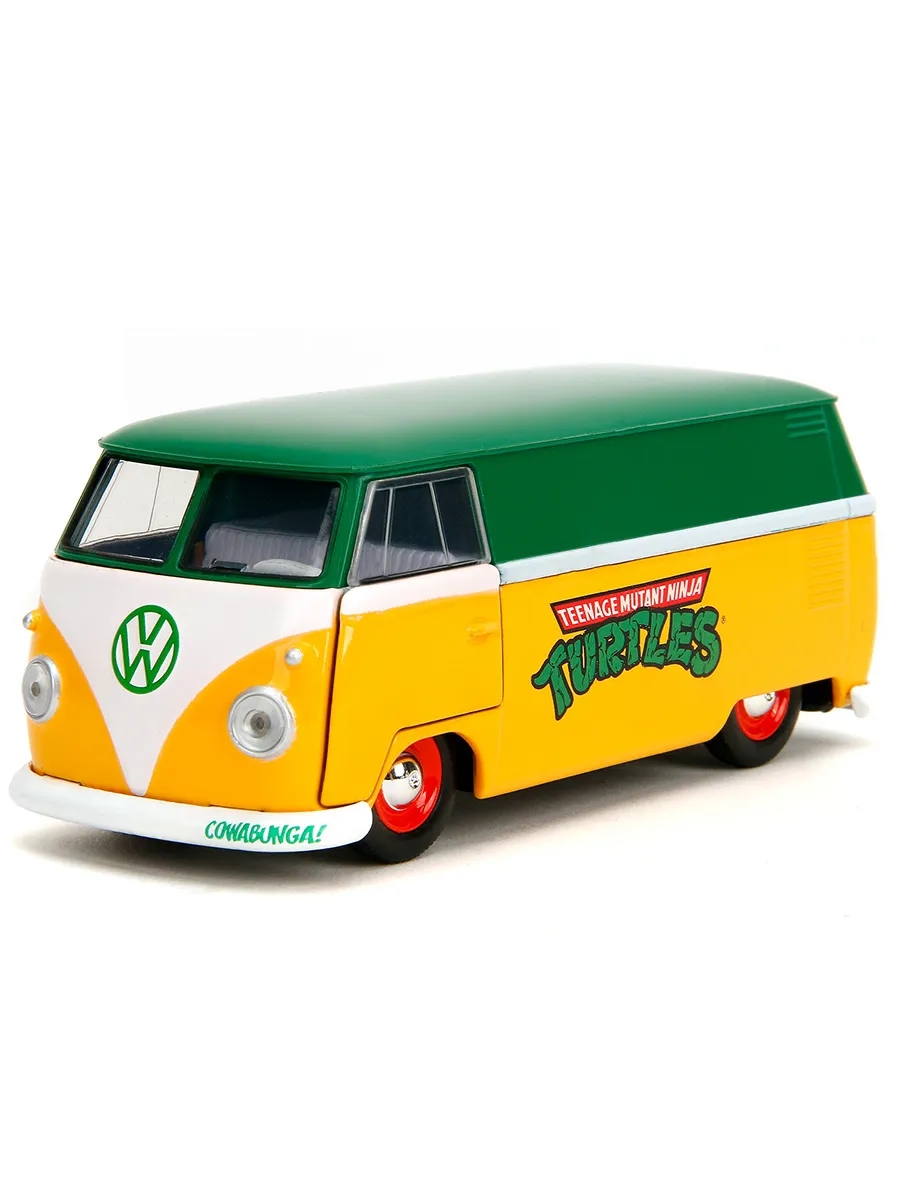 Машинка Hollywood Rides 1:32 Черепашки-ниндзя 1961 VW Bus