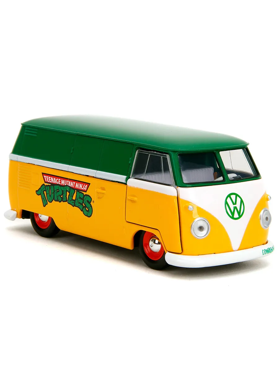 Машинка Hollywood Rides 1:32 Черепашки-ниндзя 1961 VW Bus