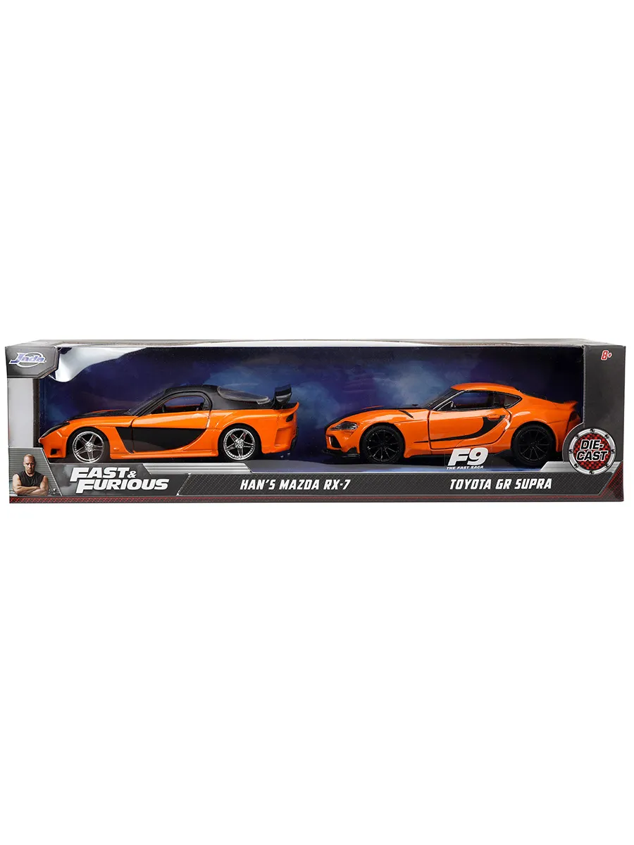 Модель Машинки Форсаж 1:32 Mazda RX-7+Toyota GR Supra 32910