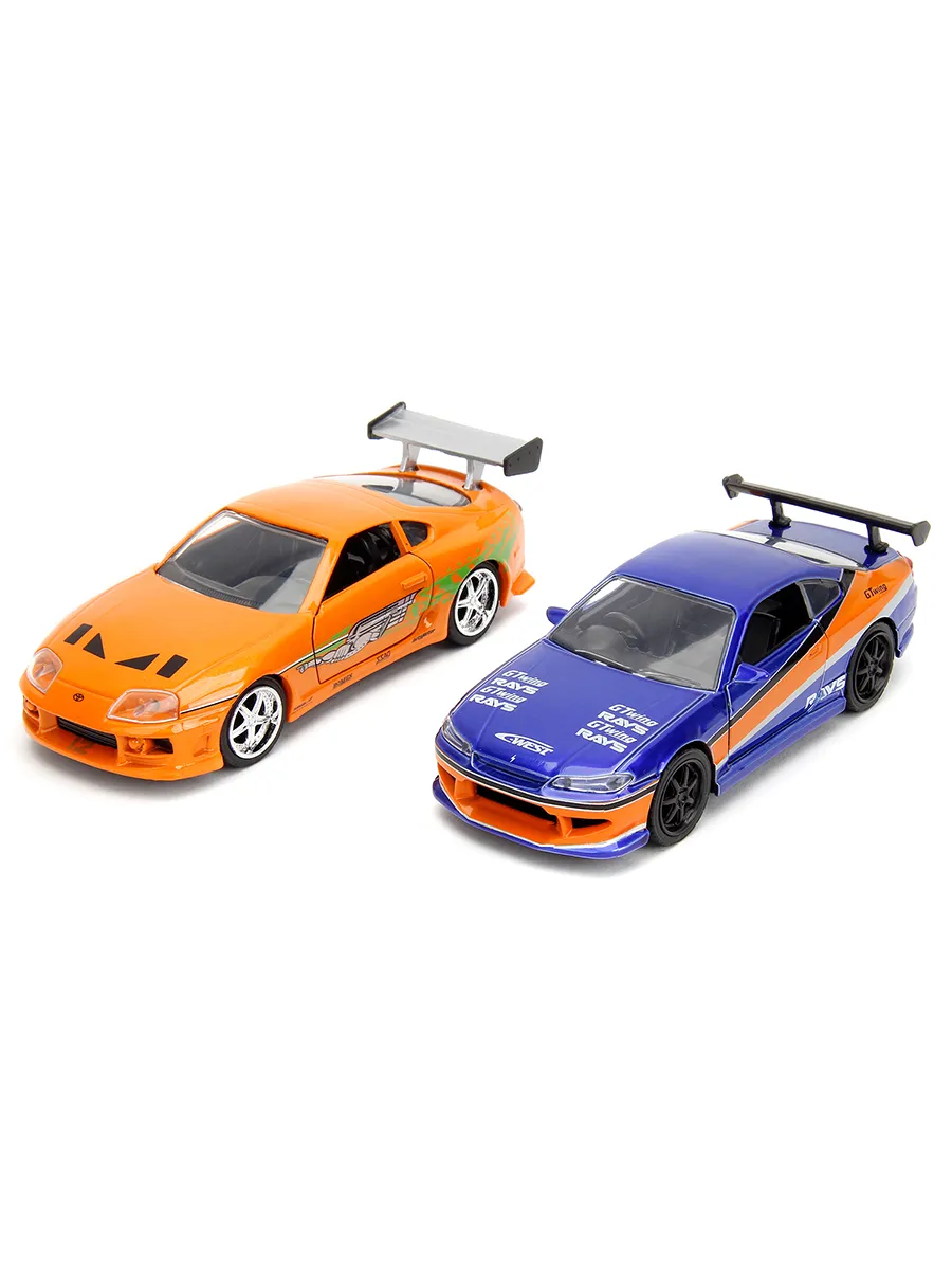 Набор машинок Форсаж 1:32 Nissan Silvia S15 & Toyota Supra