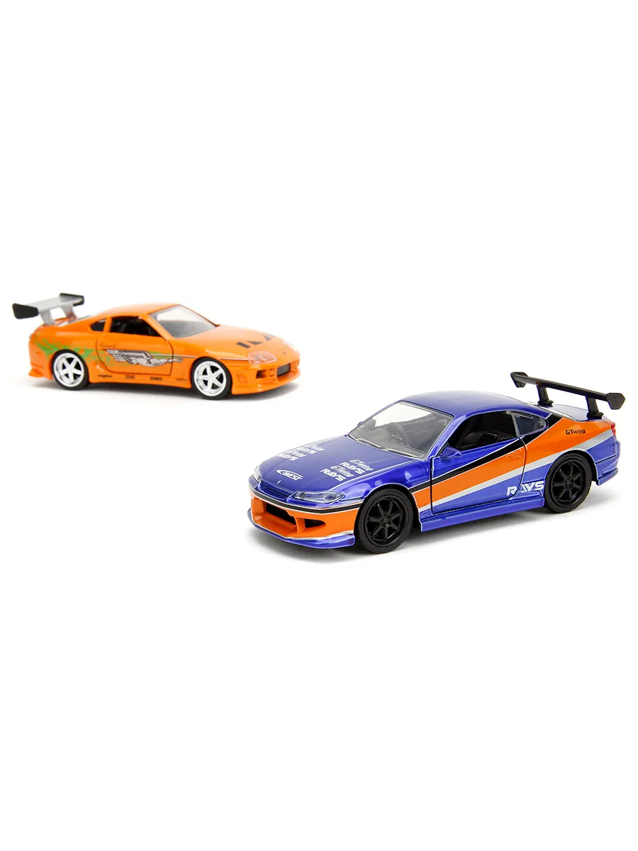 Набор машинок Форсаж 1:32 Nissan Silvia S15 & Toyota Supra