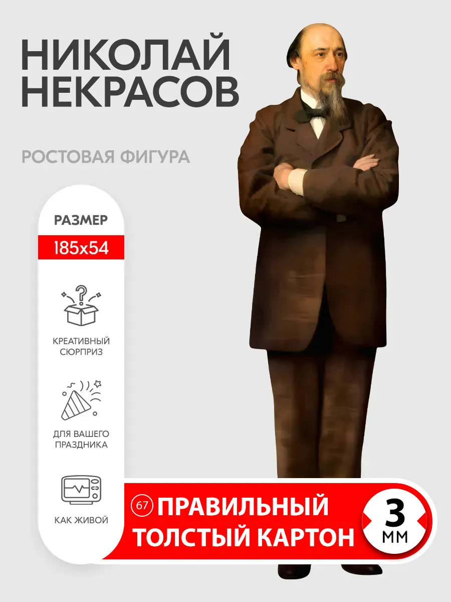 Николай Некрасов ростовая фигура