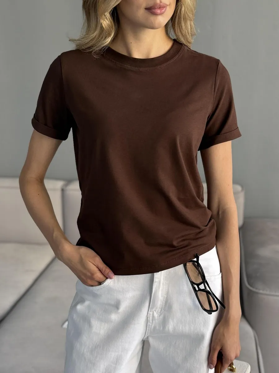 Футболка базовая однотонная