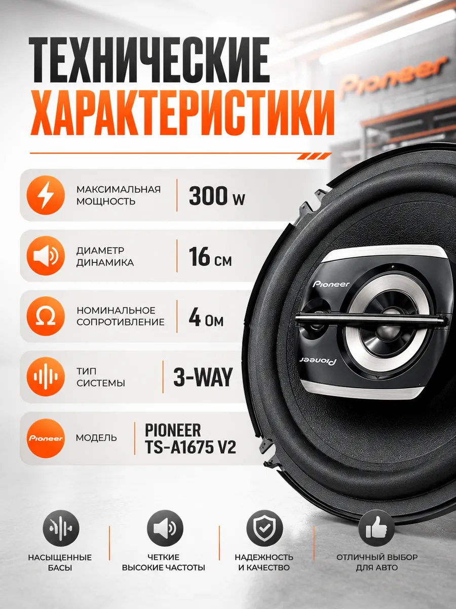 Колонки в машину 16 см