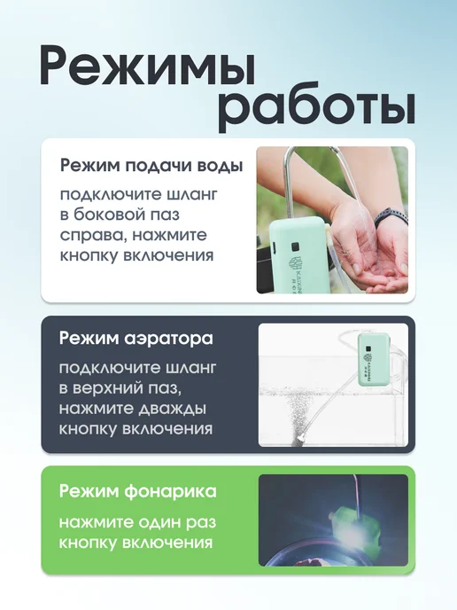 Умывальник дачный портативный, голубой, фото 4