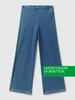 Джинсы Wide fit из эластичного денима United Colors of Benetton 446423282 купить за 2 663 ₽ в интернет‑магазине Wildberries