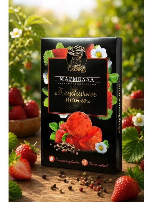 Мармеладная Сказка Мармелад Клубничное танго 170гр, 170 г, фото 2