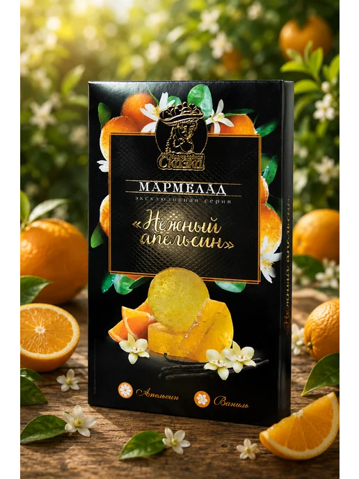 Мармеладная Сказка Мармелад Нежный апельсин 170гр, 170 г, фото 2
