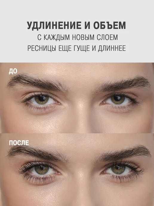 SHENY Professional Термотушь для ресниц черная объем и удлинение влагостойкая, черный, фото 7