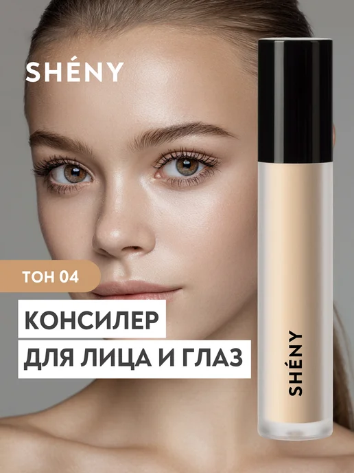 SHENY Professional Консилер для лица и глаз корректор, тон 04, бежевый