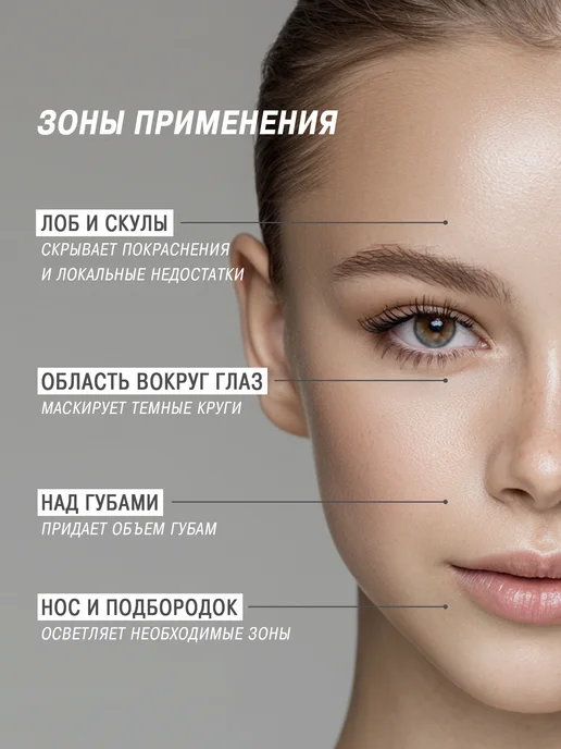 SHENY Professional Консилер для лица и глаз корректор, тон 04, бежевый, фото 6