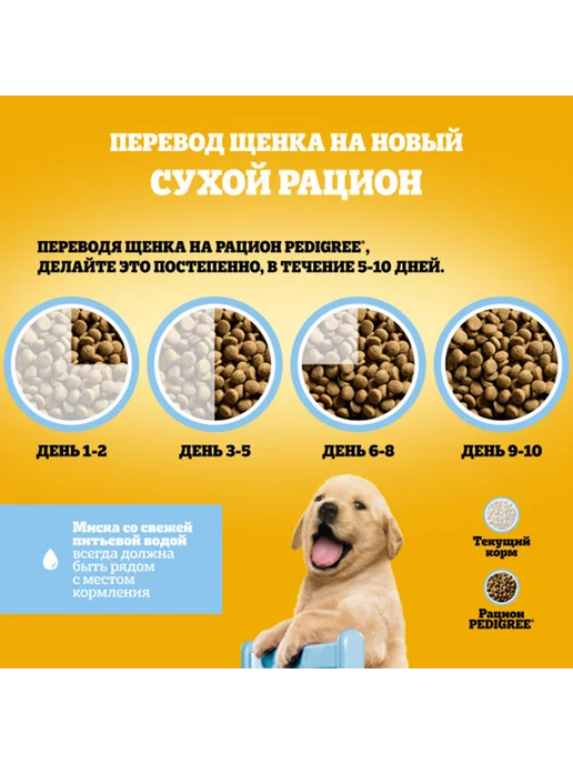 Сухой корм PEDIGREE для собак, щенки, курица, 0,5 кг, фото 7