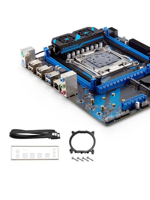 Atermiter X99 Материнская плата с процессором E5 2680v4 комплект 16Gb, 8 ГБ, фото 2