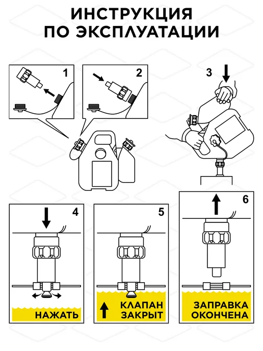 DDE Канистра комбинированная с дозатором 6 л + 2,5 л, 6 л, 2,5 л, фото 3