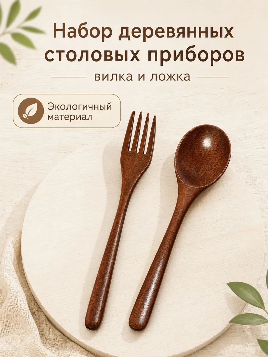 Ложка и вилка, комплект 2 шт