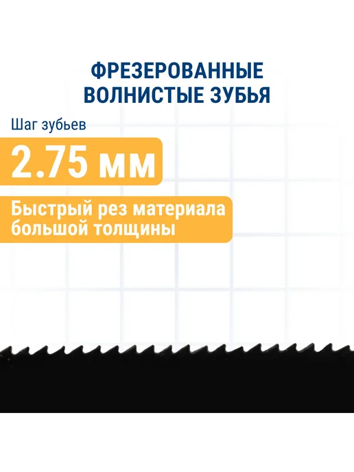 Практика Пилки для лобзика по дереву, ДСП. T225B, вариант, фото 4