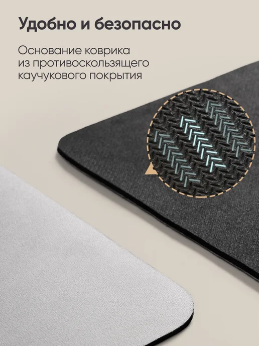 EXCEPTION Коврик для ванной 90х60 противоскользящий, диатомитовый, 90x60, фото 2