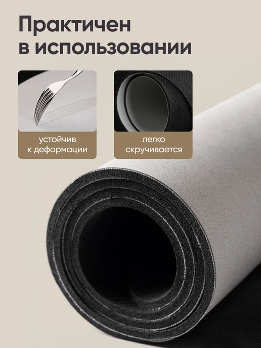 EXCEPTION Коврик для ванной 90х60 противоскользящий, диатомитовый, 90x60, фото 3