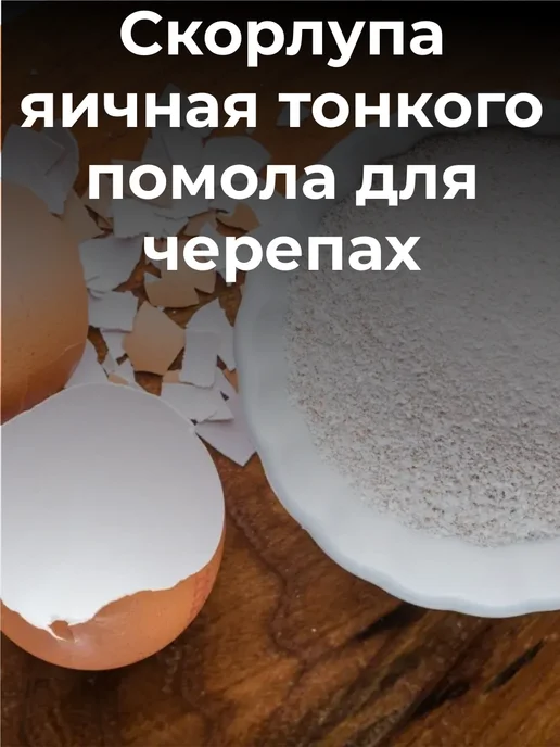 Скорлупа яичная тонкого помола 800 г для сухопутных улиток, 800 г, фото 2