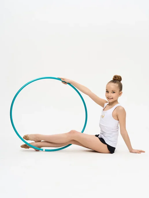 SETGYM Обруч для художественной гимнастики аналог SASAKI 90см, зеленый, фото 3