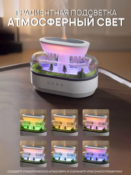 Увлажнитель воздуха Raindrop с белым шумом, белый, фото 2