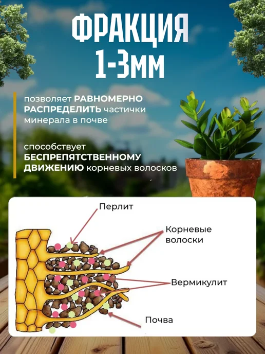 Весна_ Вермикулит для растений, цветов и рассады 5 л, 5 л, фото 2