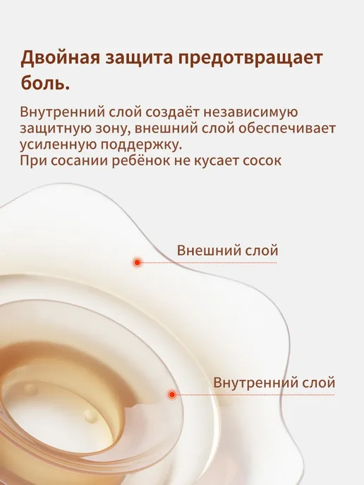 накладки на грудь для кормления 1 шт, 1 шт, фото 6
