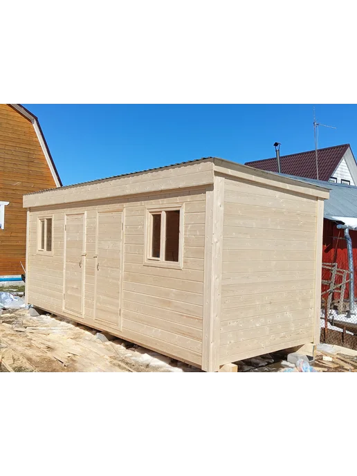 Дома VANDA Бытовка 2-х комнатная Лилия 5,8х2,2м, отделка OSB, вариант, фото 7