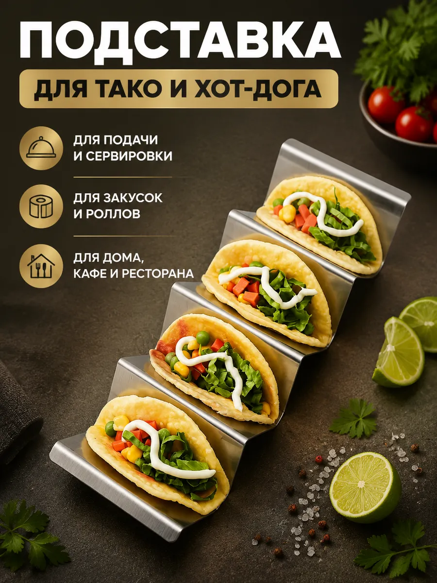 подставка для Тако и Хот-дога держатель для сервировки