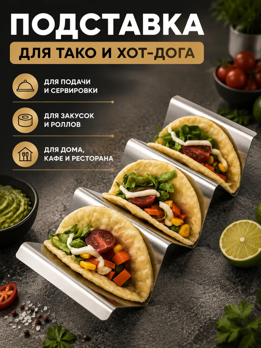 подставка для Тако и Хот-дога держатель для сервировки