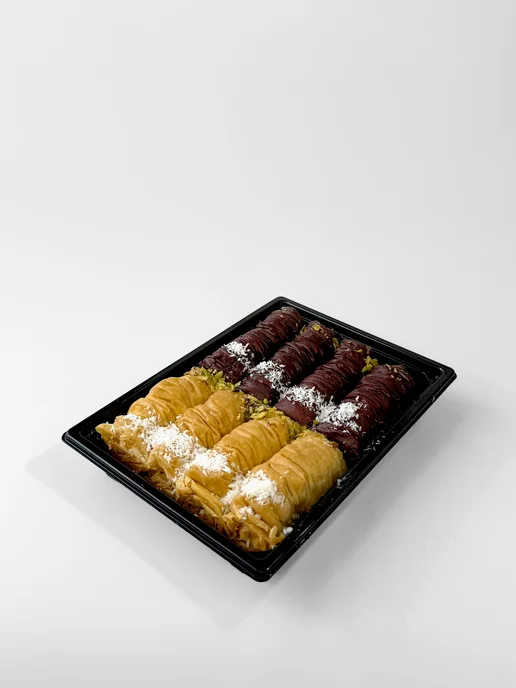 Al Najjar sweets Пахлава долма бурма ассорти с кокосом 300 грамм, ассорти 300, фото 5