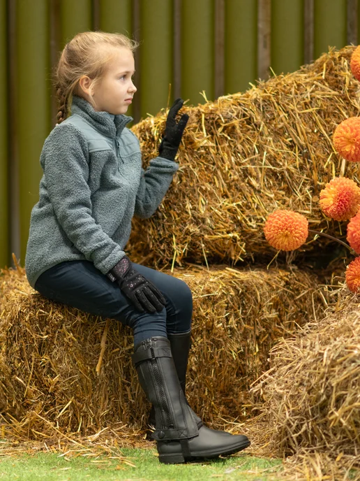 TAYA equestrianism Краги для верховой езды зимние, черный, фото 8