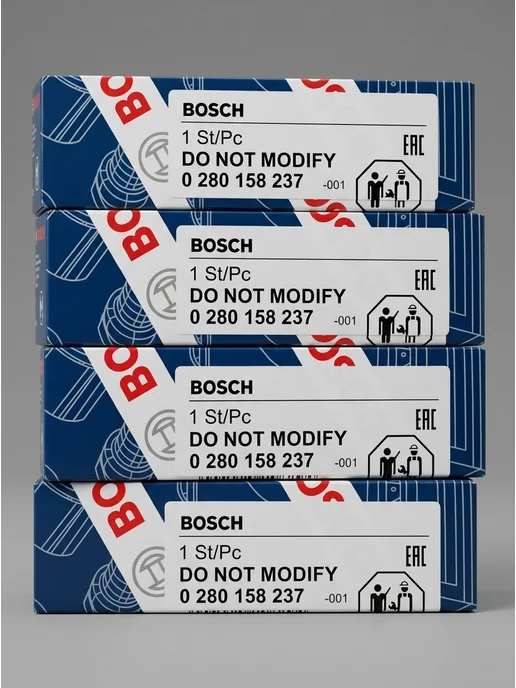 BOSCH Форсунки для УАЗ Патриот Хантер ЗМЗ 409 комплект 4 шт, 4 шт, фото 3