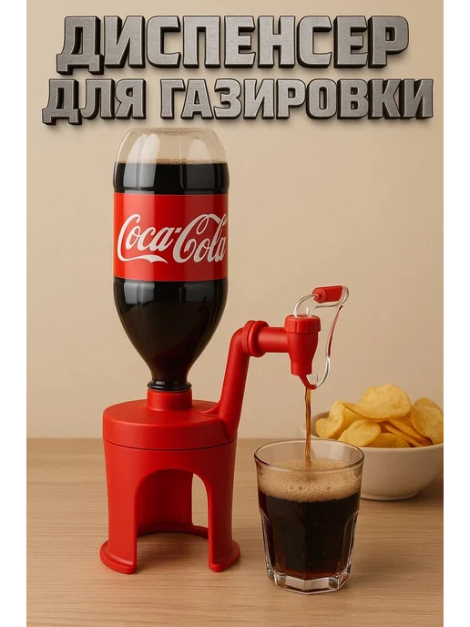 BalushaStore Дозатор для напитков из бутылки, красный