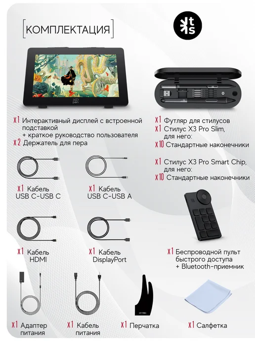 XP-PEN Графический планшет XPPen Artist Pro 24 2.5K (2е поколение), вариант, фото 3