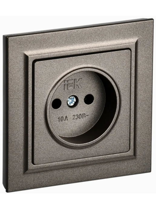 Iek Розетка силовая штепсельная ИЭК 10А BR-R10-10-K45-F, вариант, фото 2