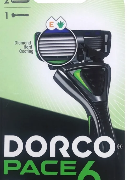 DORCO Станок PACE 6 NEW (санок + 2 кассеты), фиолетовый, фото 2