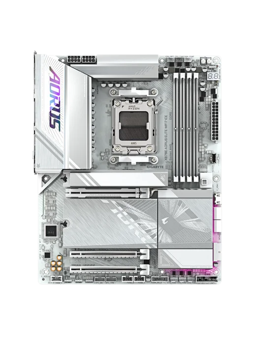 AORUS Материнская плата X870E PRO X3D ICE AM5 AMD X870E ATX, белый, фото 2